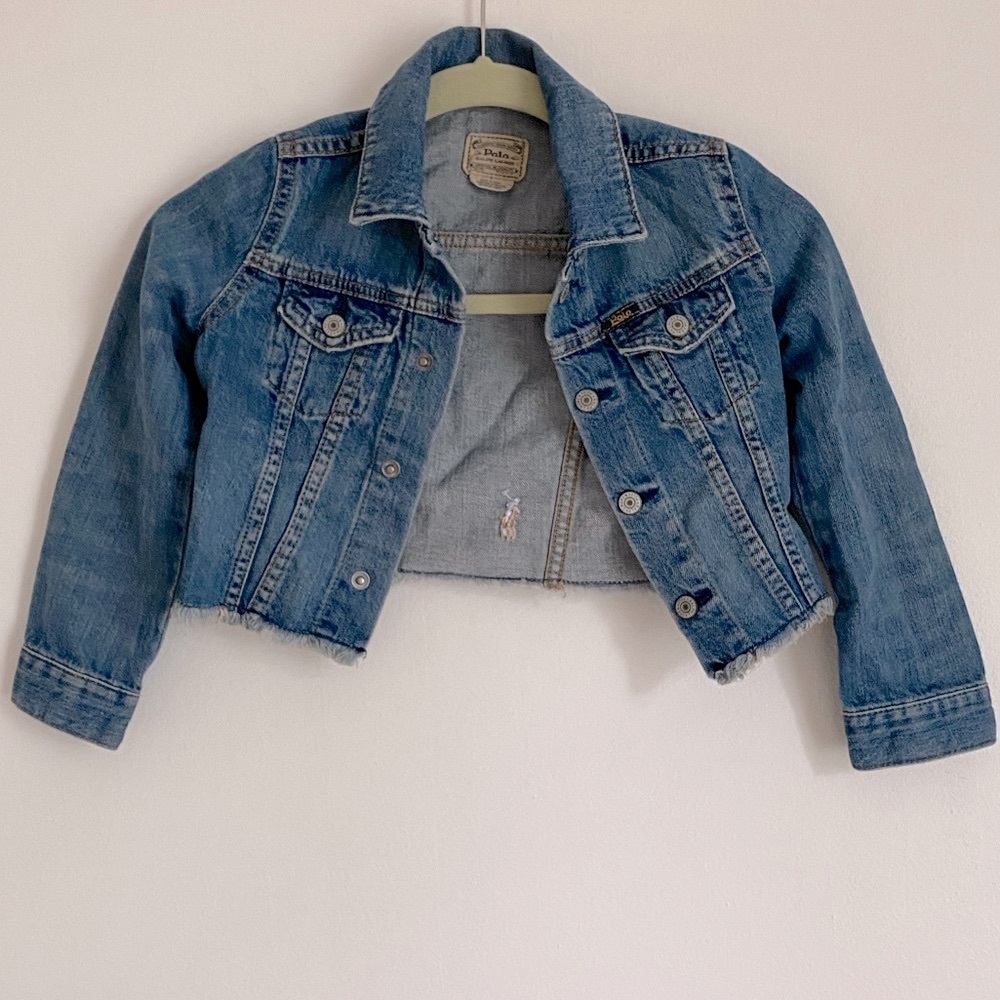 Girls Polo RL denim jacket size 5